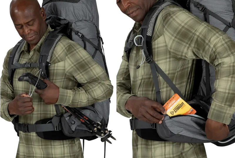 Osprey Aether Pro 75 Rucksack - Silver Lining-5