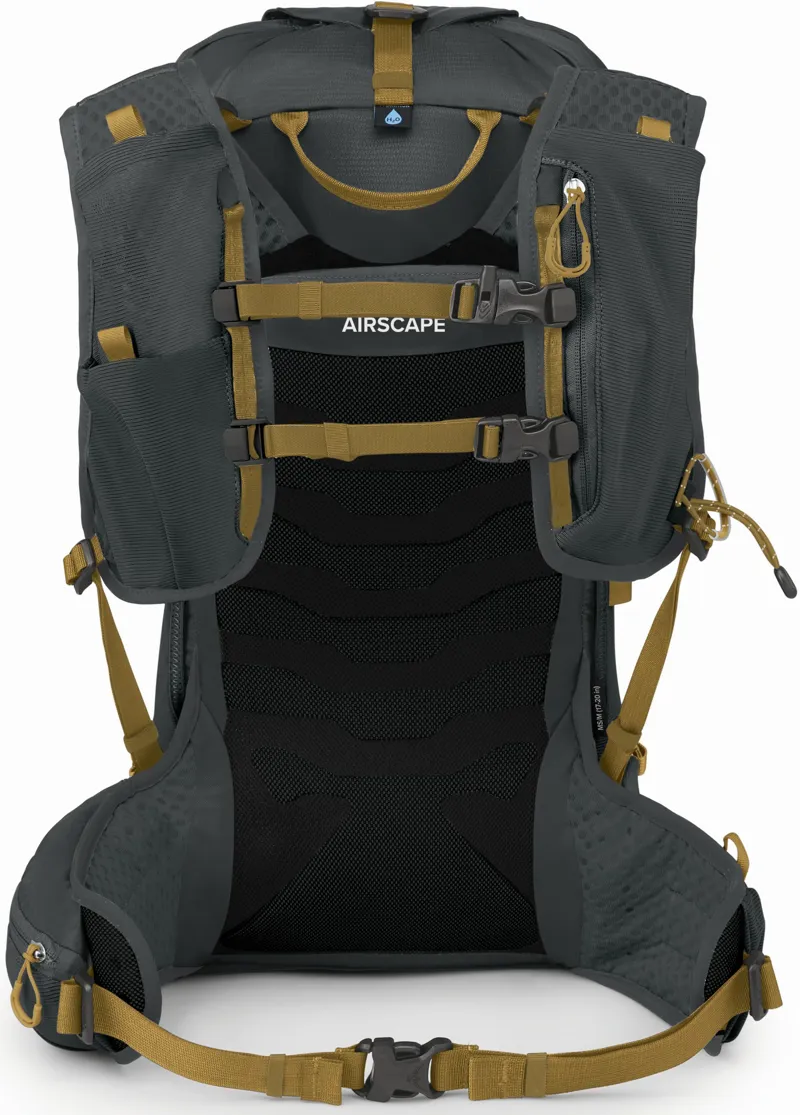 Osprey Talon Velocity 20 Rucksack - Dark Charcoal-Tumbleweed Yellow-4