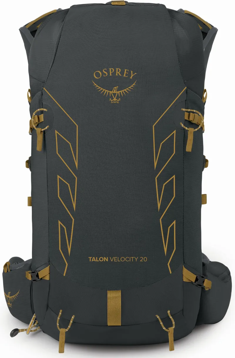 Osprey Talon Velocity 20 Rucksack - Dark Charcoal-Tumbleweed Yellow-1