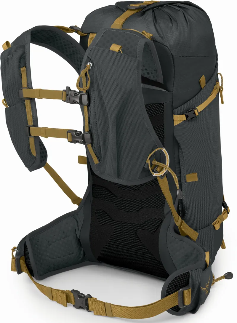 Osprey Talon Velocity 20 Rucksack - Dark Charcoal-Tumbleweed Yellow-3