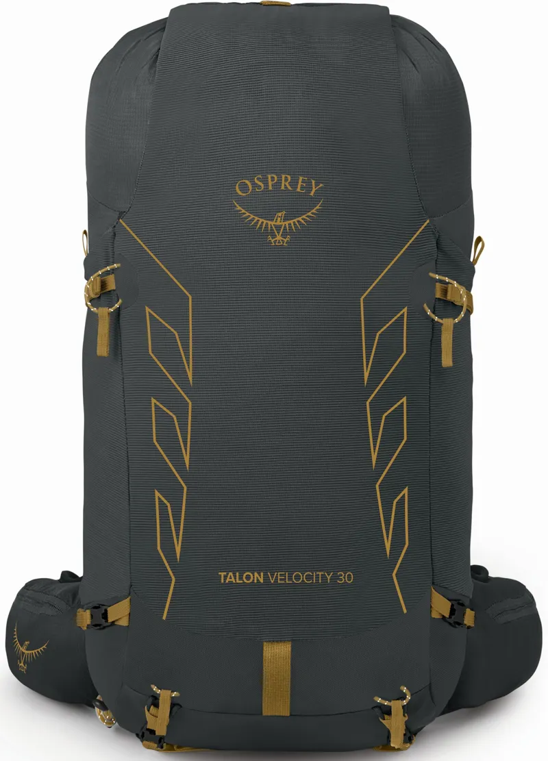 Osprey Talon Velocity 30 Rucksack - Dark Charcoal-Tumbleweed Yellow-1