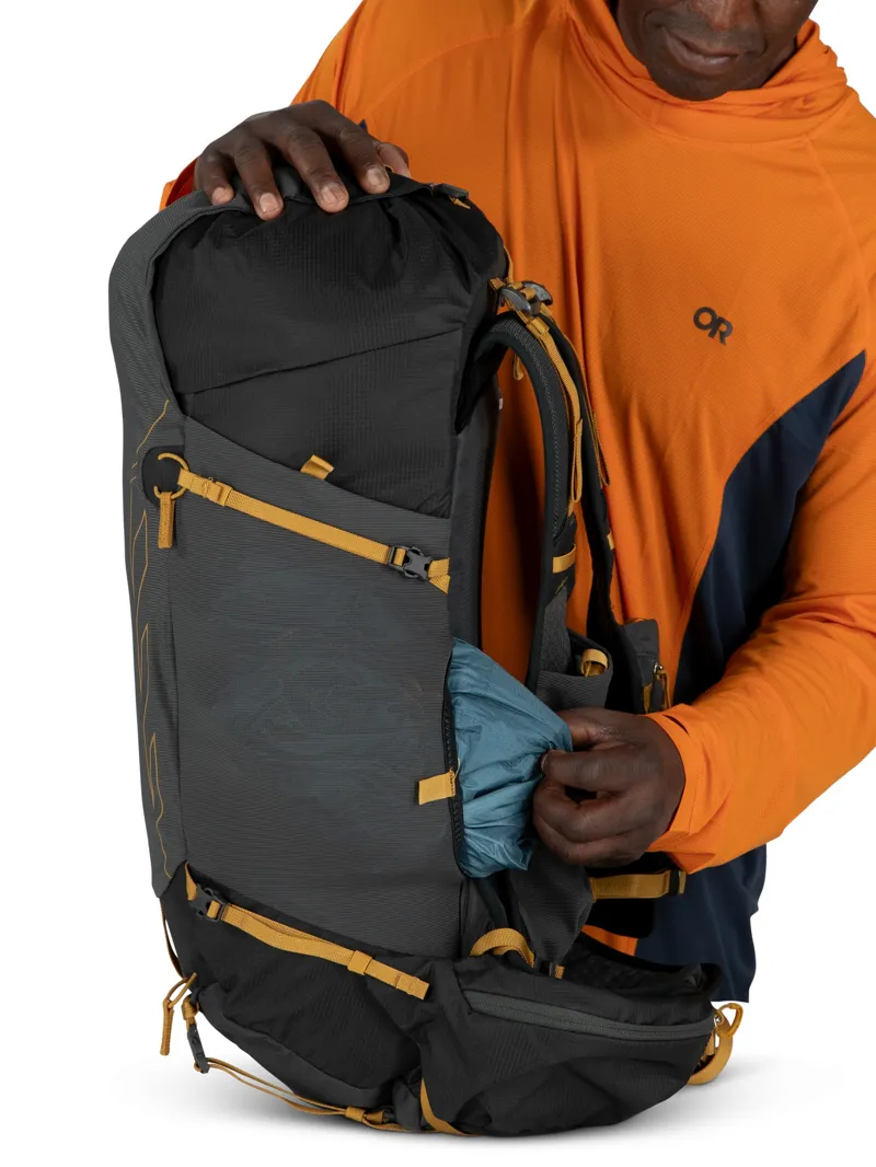 Osprey Talon Velocity 30 Rucksack - Dark Charcoal-Tumbleweed Yellow-9