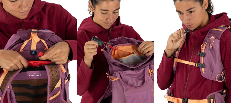 Osprey Womens Tempest Velocity 20 Rucksack - Pashmina-Melon-9