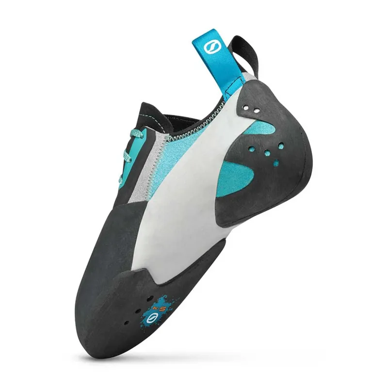 Scarpa Womens Veloce Lace Climbing Shoes - Light Grey-Maldive-3