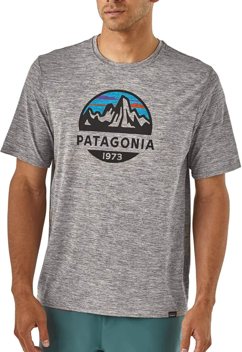 Patagonia Mens Cap Cool Daily Graphic Shirt - Fitz Roy Scope- Feather Grey-2