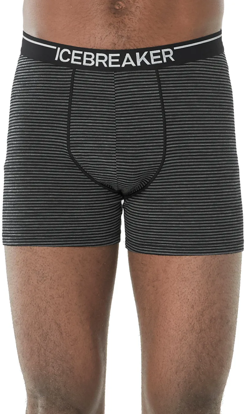 Icebreaker Mens Anatomica Boxers - Gritstone Heather-1