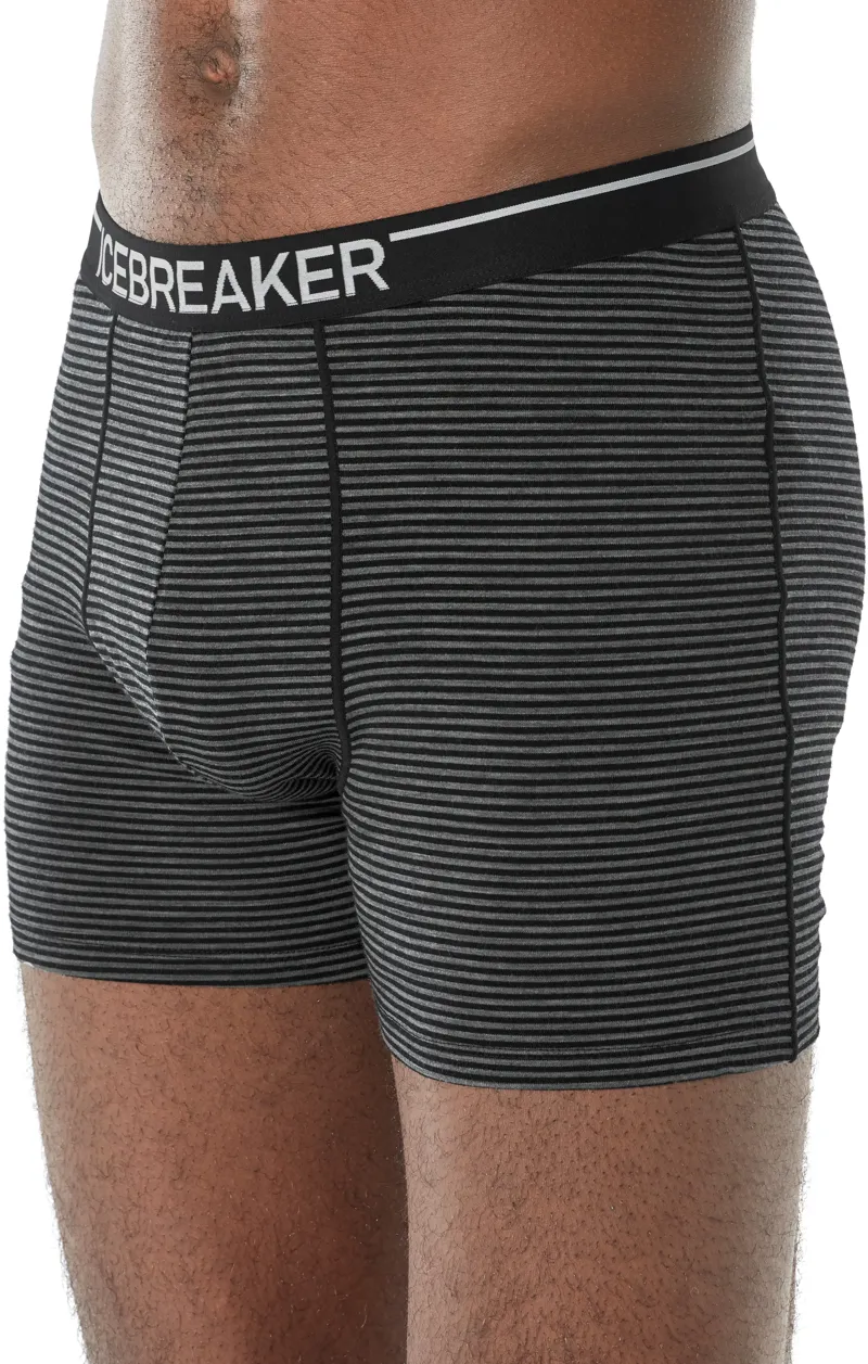 Icebreaker Mens Anatomica Boxers - Gritstone Heather-2
