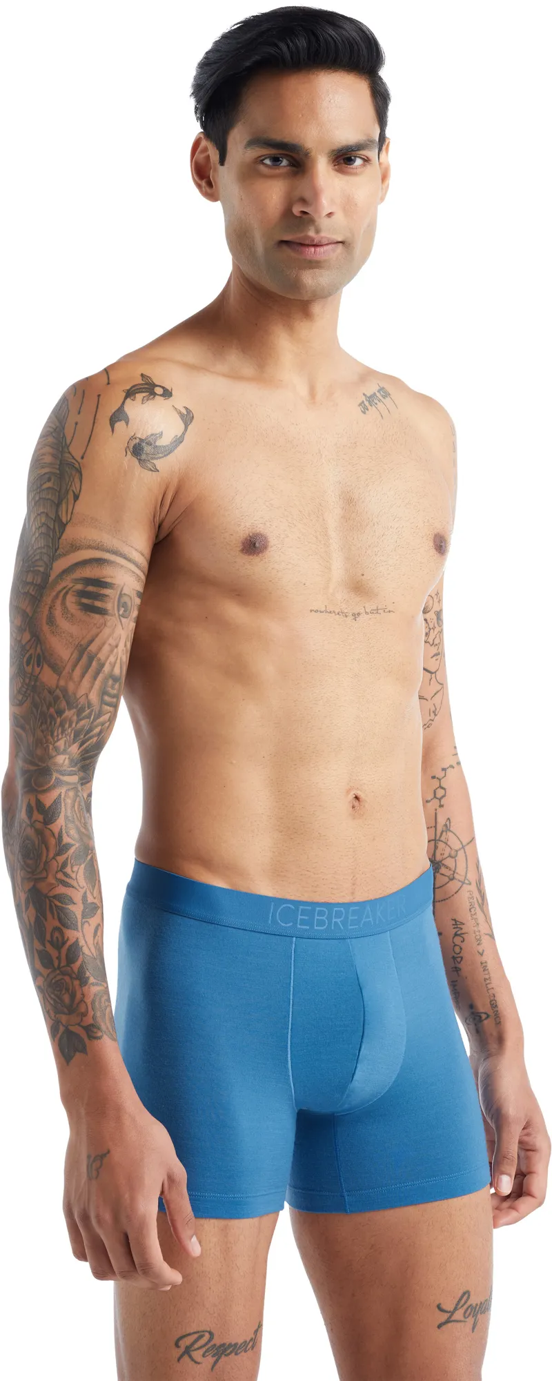 Icebreaker Mens Anatomica Cool-Lite Boxers - Azul-3