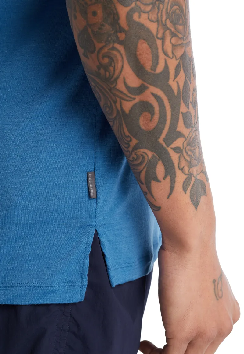 Icebreaker Men's Sphere II Short Sleeved Tee - Azul-5