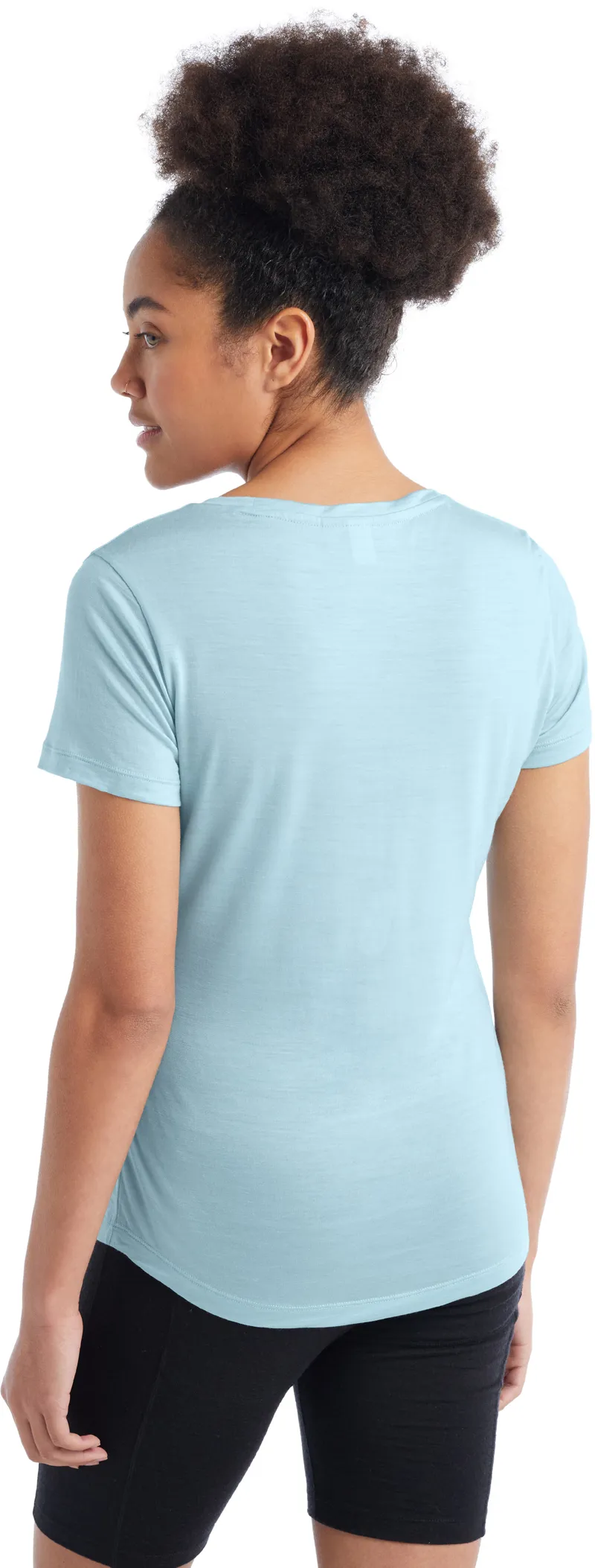 Icebreaker Womens Sphere II Short Sleeved Scoop Tee - Haze-2
