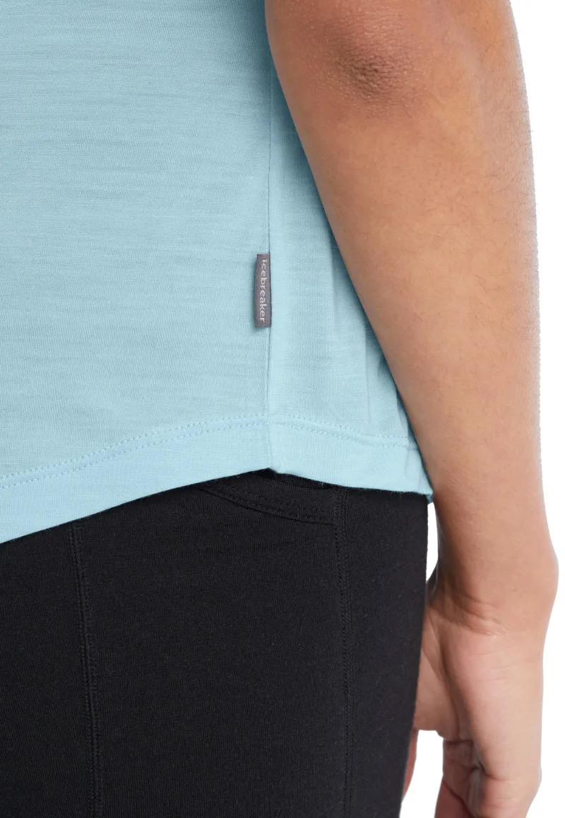 Icebreaker Womens Sphere II Short Sleeved Scoop Tee - Haze-5