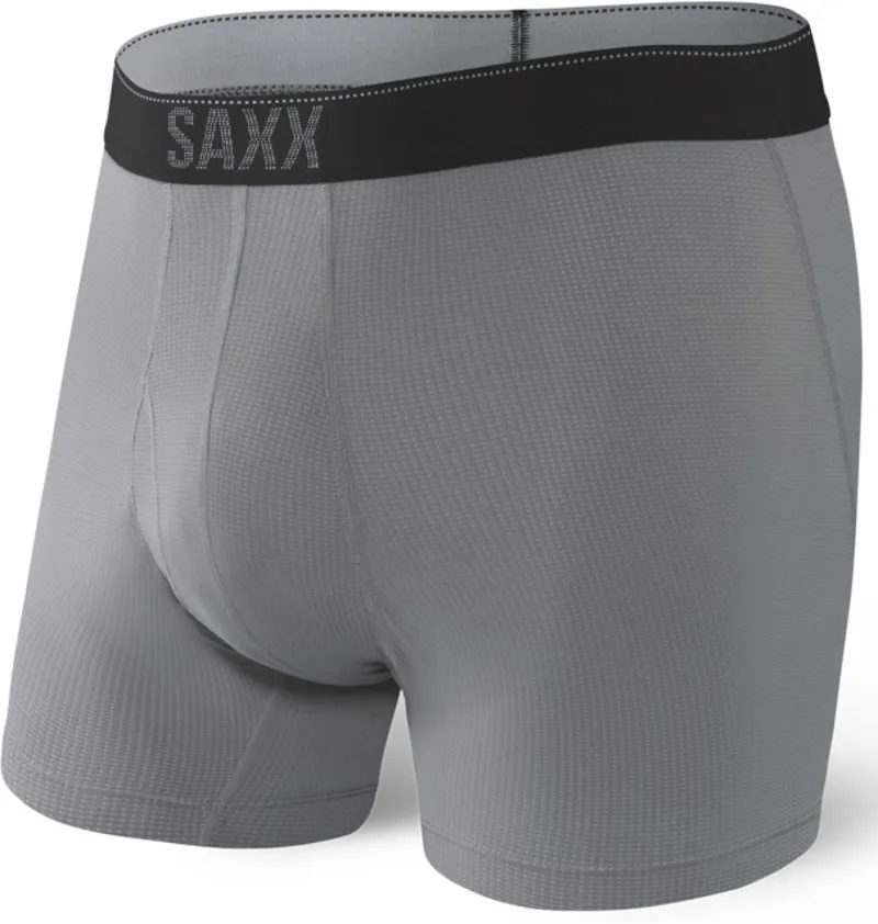 SAXX Mens Quest 2.0 Boxer Brief - Dark Charcoal
