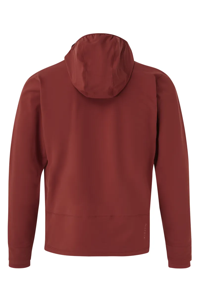 Rab Mens Shadow Softshell Hoody - Oxblood Red-1