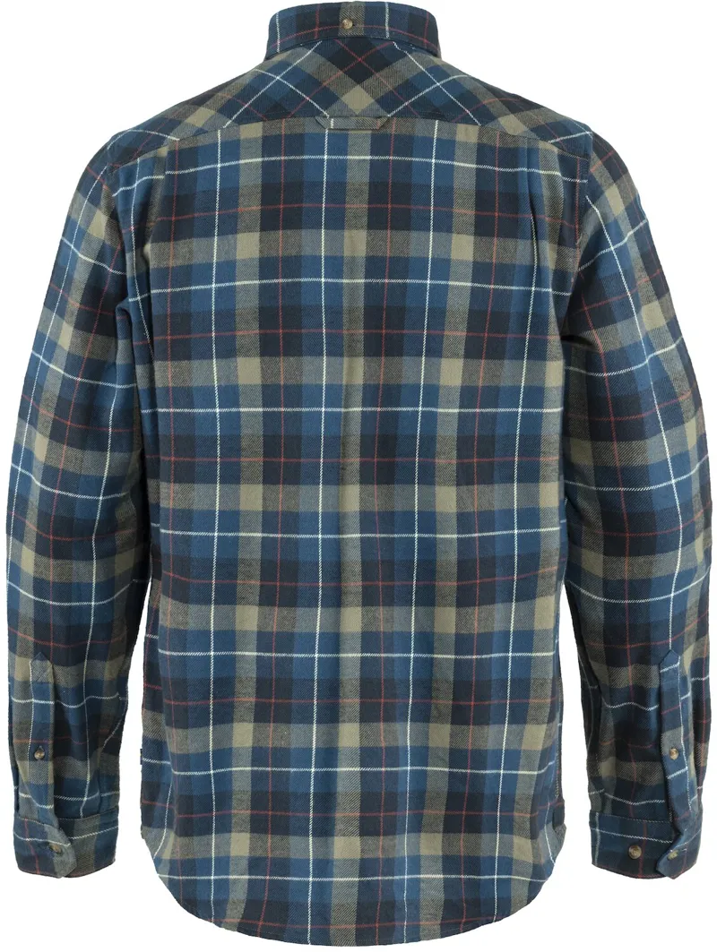 Fjallraven Mens Singi Heavy Flannel Shirt - Navy-1