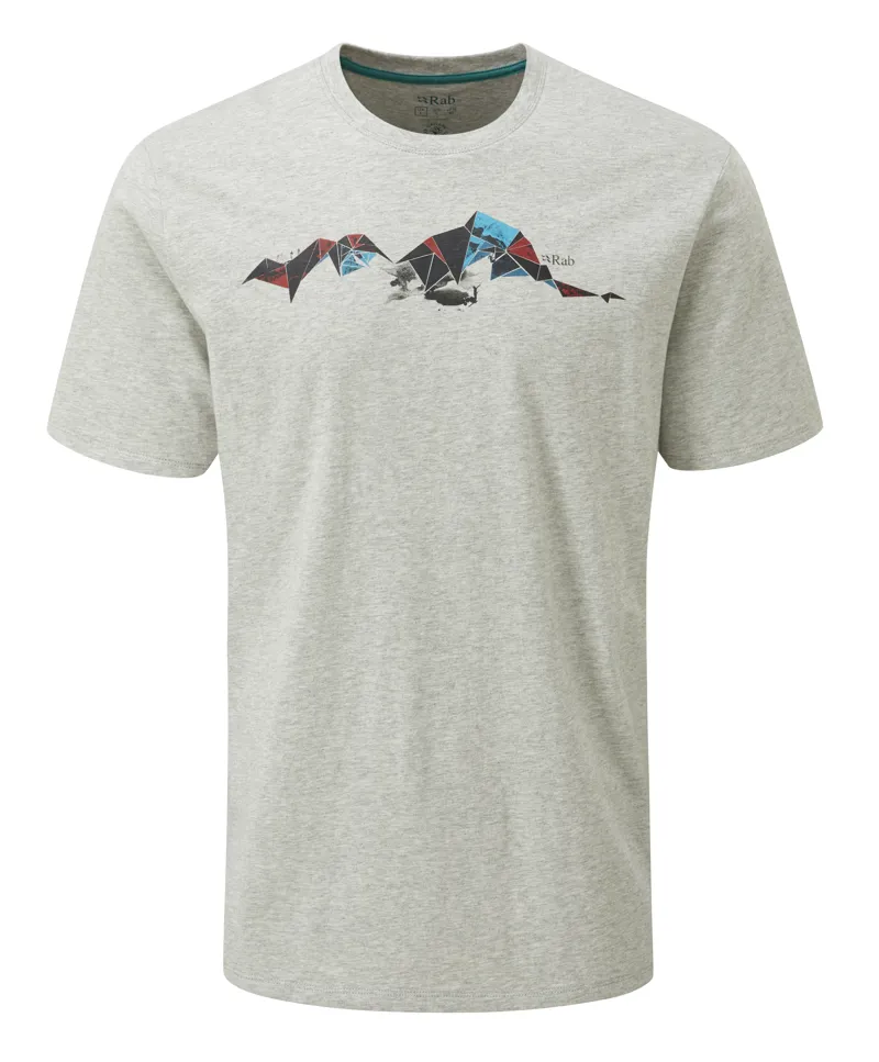 Rab Mens Stance Tessalate Tee - Grey Marl 