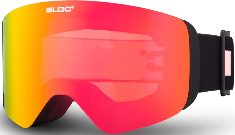 BLOC Thirty-Five Goggle - Matt Black-Brown Red Mirror