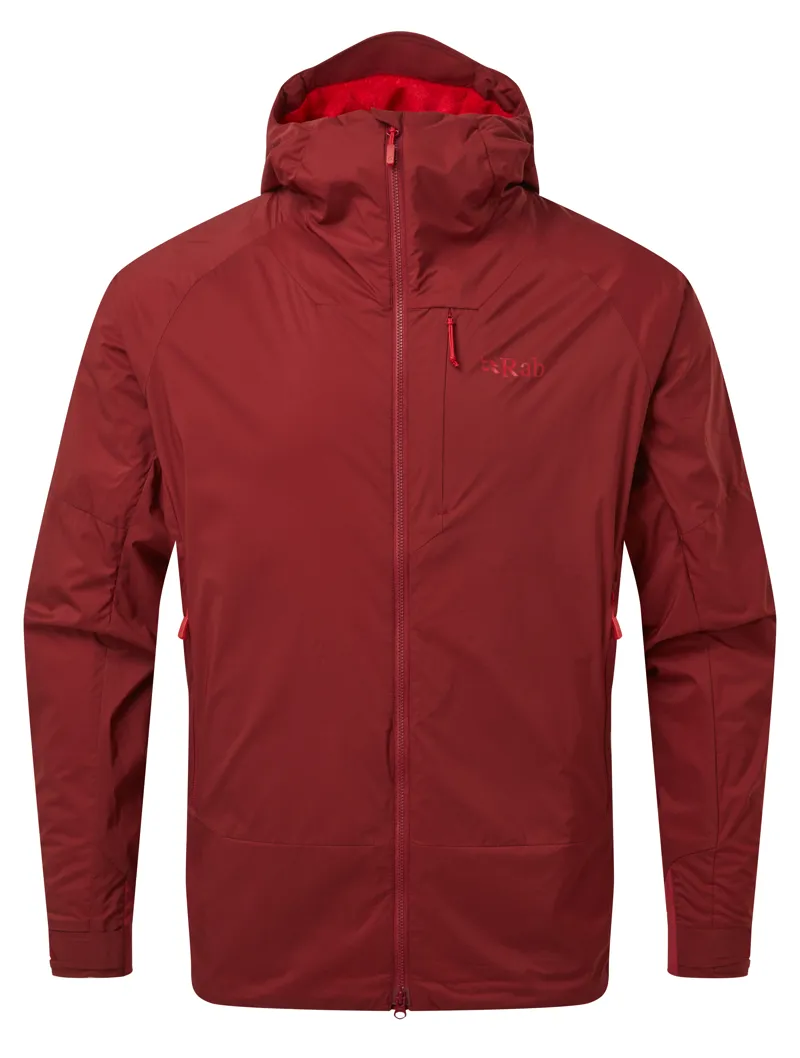 Rab Mens Vapour-Rise Summit Jacket - Oxblood Red