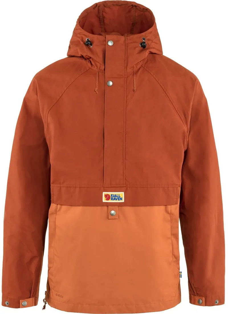 Fjallraven Mens Vardag Anorak - Autumn Leaf-Terracotta Brown