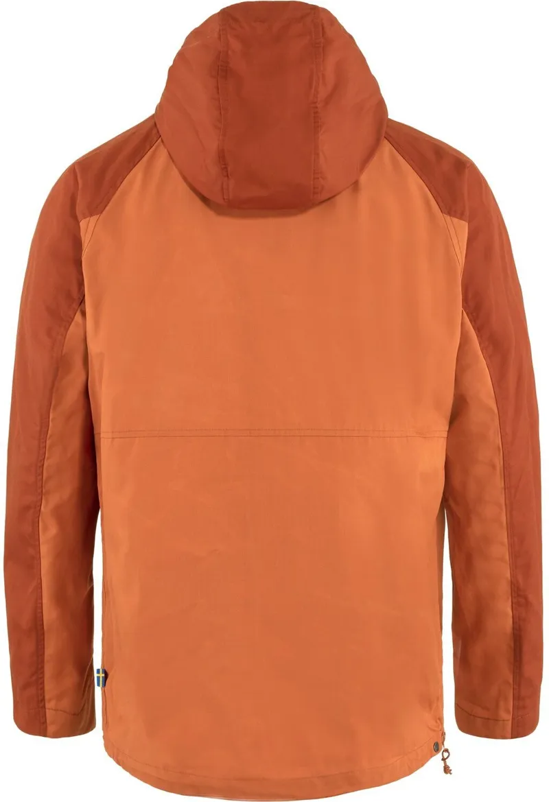 Fjallraven Mens Vardag Anorak - Autumn Leaf-Terracotta Brown-1