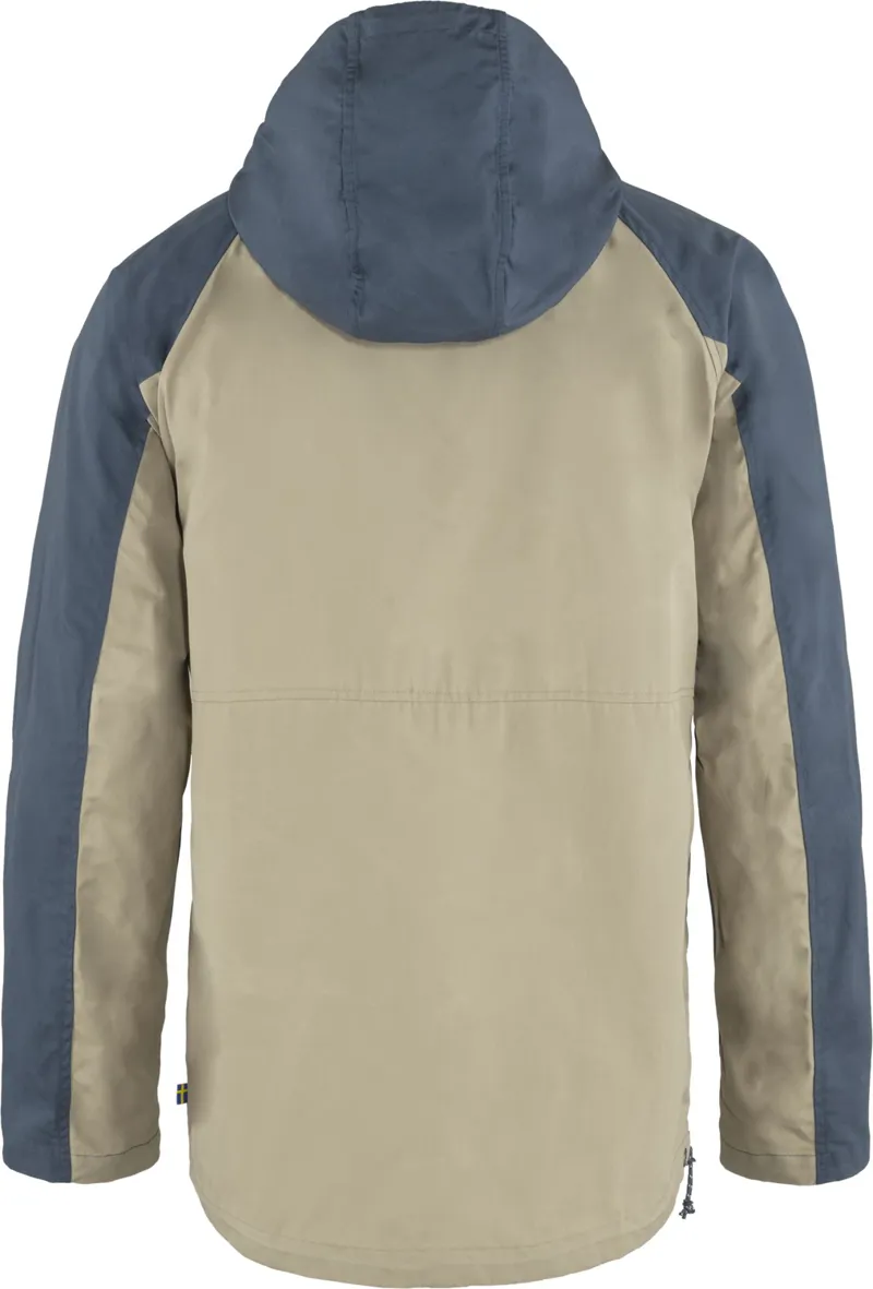 Fjallraven Mens Vardag Anorak - Uncle Blue-Sand Stone-1