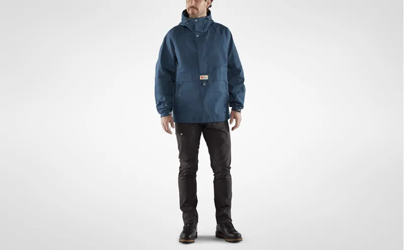Fjallraven Mens Vardag Anorak - Uncle Blue-Sand Stone-4