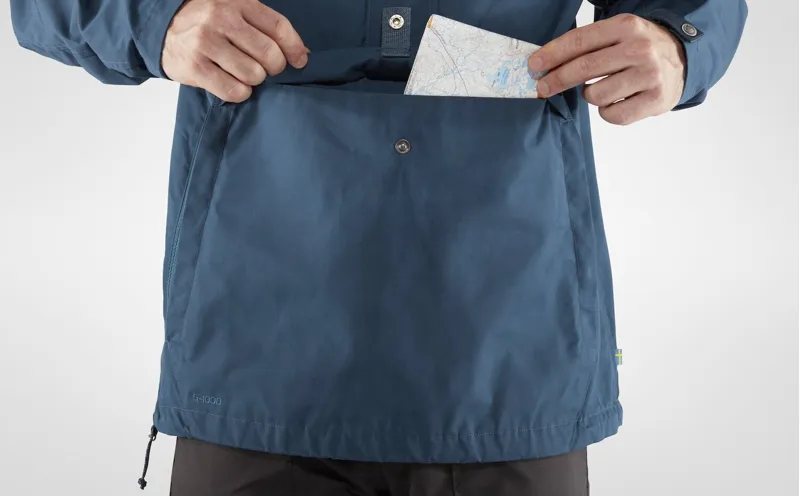 Fjallraven Mens Vardag Anorak - Uncle Blue-Sand Stone-8