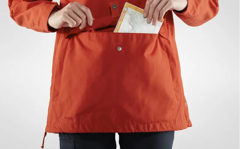 Fjallraven Womens Vardag Anorak - Bordeaux Red-8