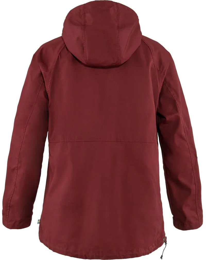 Fjallraven Womens Vardag Anorak - Bordeaux Red-1