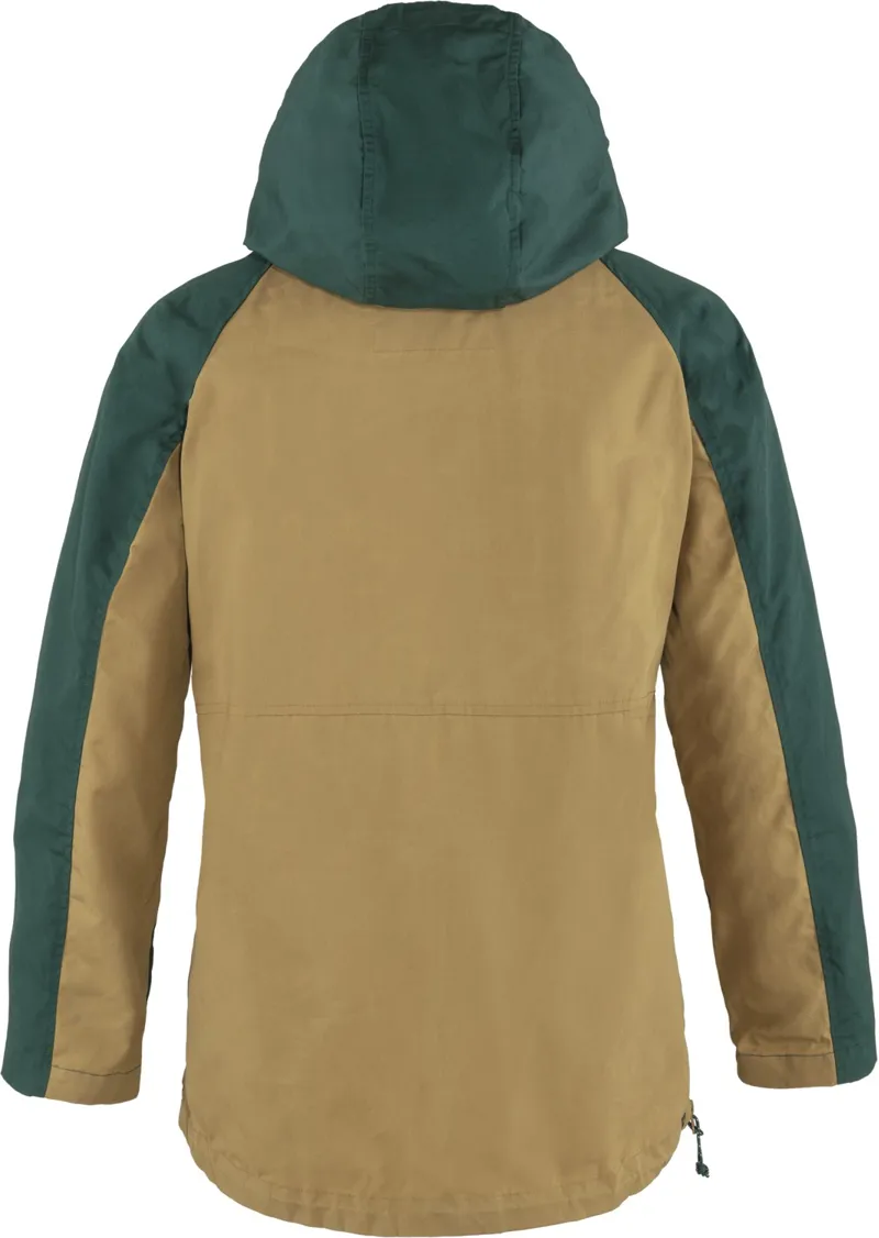 Fjallraven Womens Vardag Anorak - Arctic Green-Buckwheat Brown-1