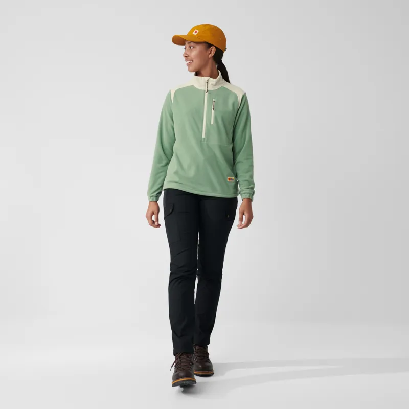 Fjallraven Womens Vardag Lite Fleece - Patina Green-2
