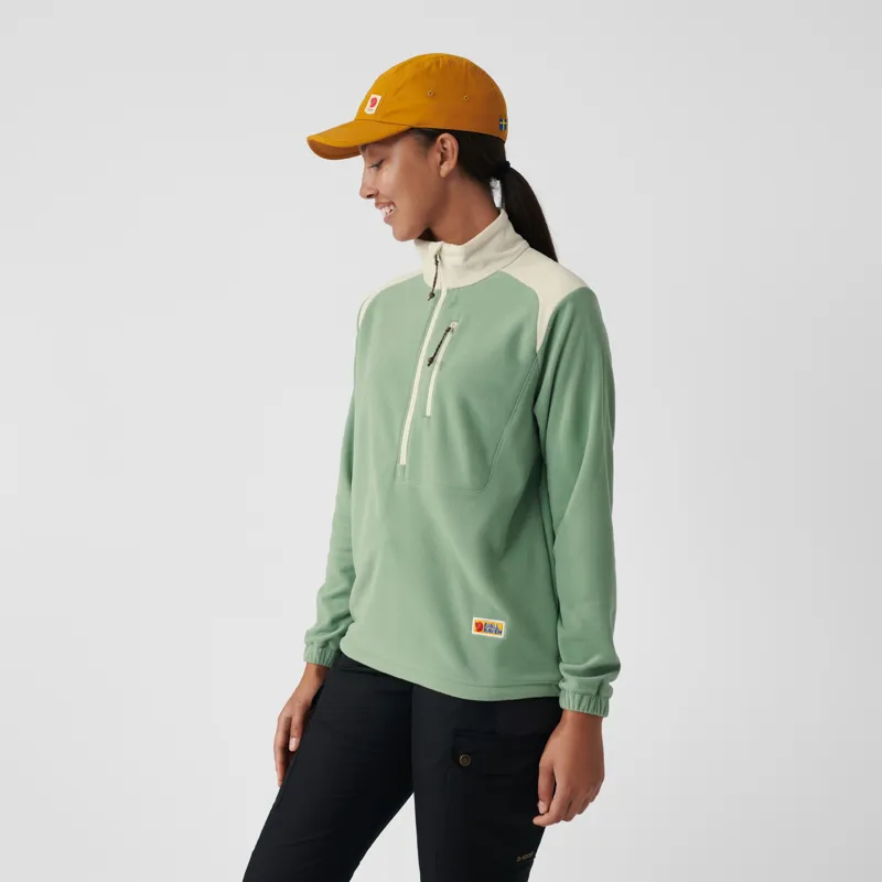 Fjallraven Womens Vardag Lite Fleece - Patina Green-3
