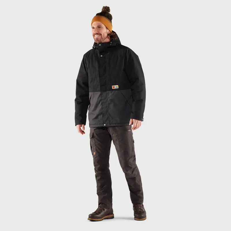Fjallraven Mens Vardag Lite Padded Jacket - Black-Dark Grey-2