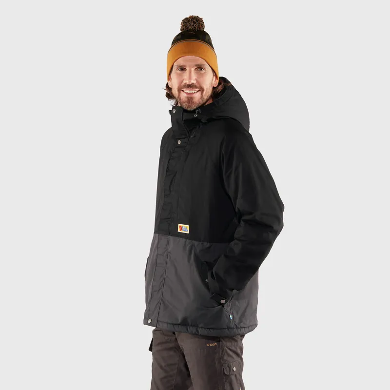 Fjallraven Mens Vardag Lite Padded Jacket - Black-Dark Grey-3
