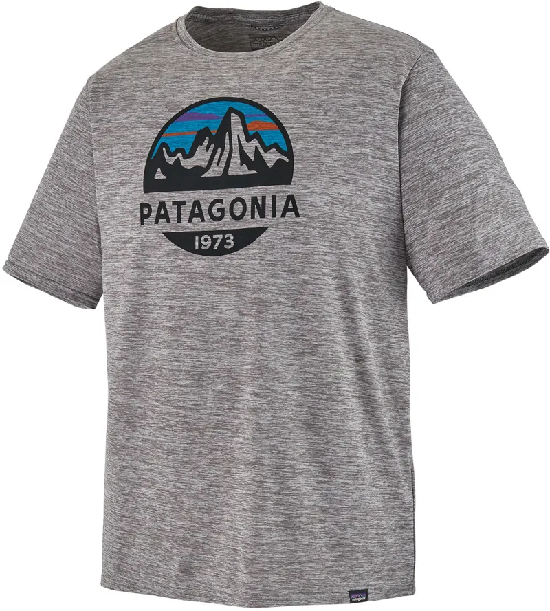 Patagonia Mens Cap Cool Daily Graphic Shirt - Fitz Roy Scope- Feather Grey-1