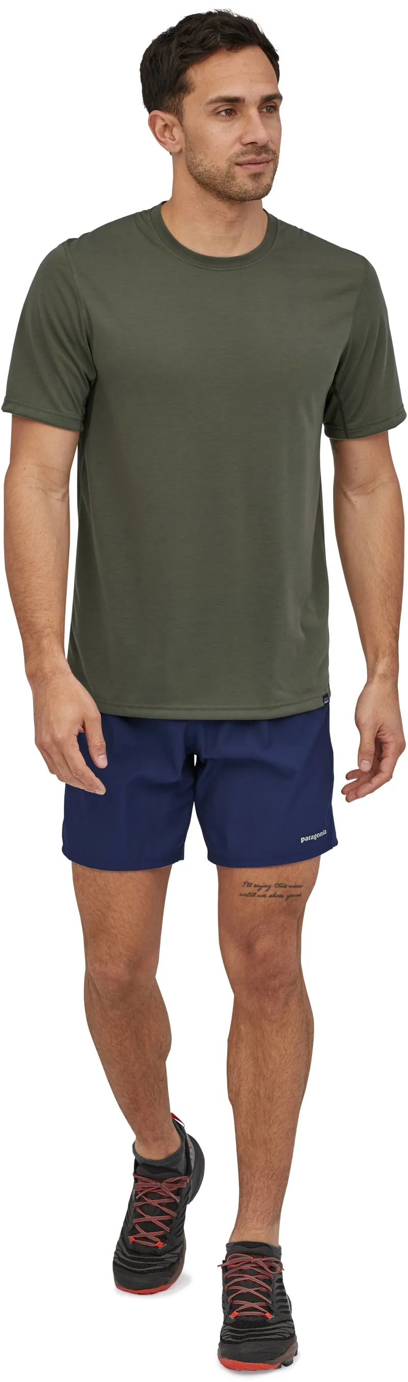 Patagonia Mens Cap Cool Trail Shirt - Industrial Green-3