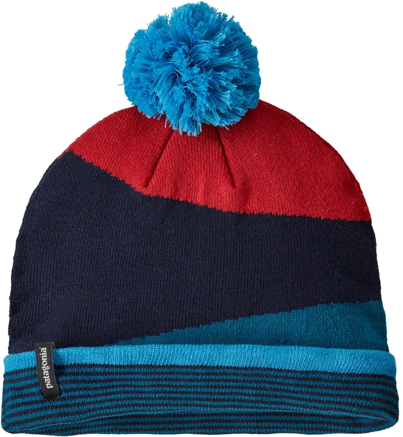 Patagonia Lightweight Powder Town Beanie - Field Festival Knit: Crater Blue