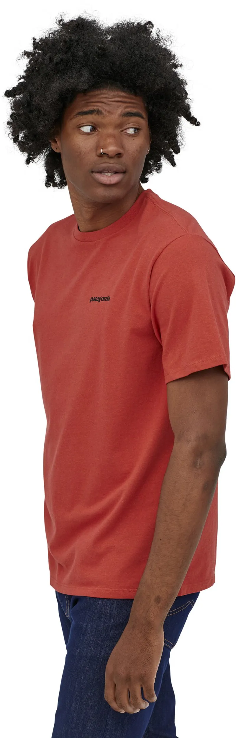 Patagonia Mens P-6 Logo Responsibili-Tee - Hot Ember-1