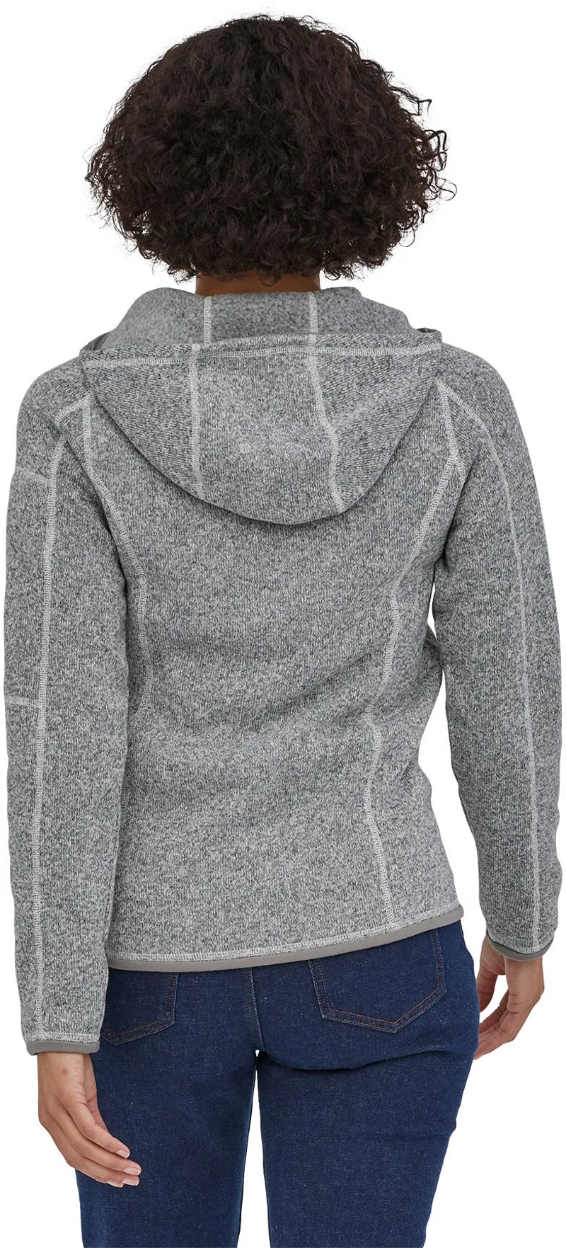 Patagonia Womens Better Sweater Hoody - Birch White-2