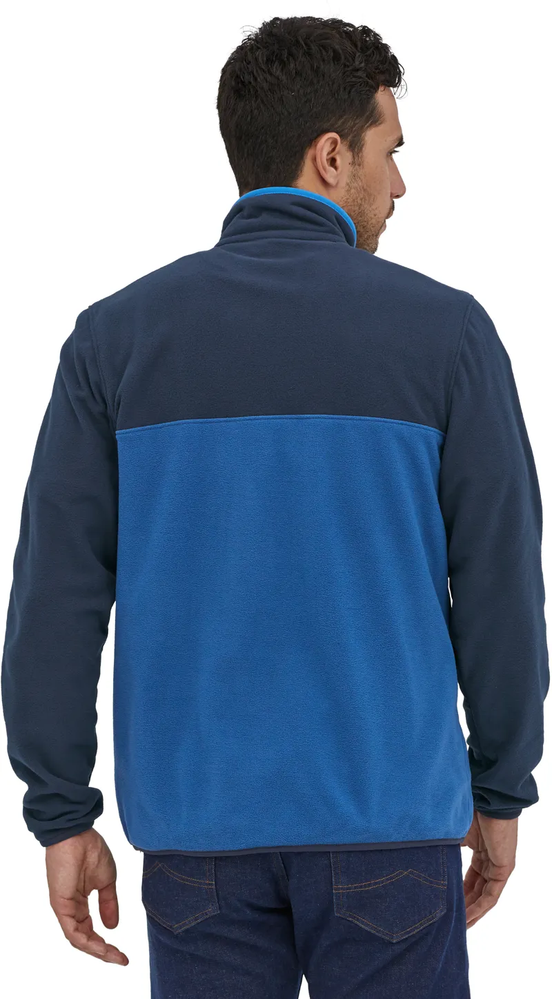 Patagonia Mens Micro D Snap-T Fleece Pullover - Superior Blue-2