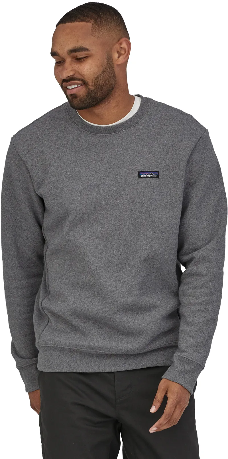 Patagonia Mens P-6 Label Uprisal Crew Sweatshirt - Gravel Heather-2