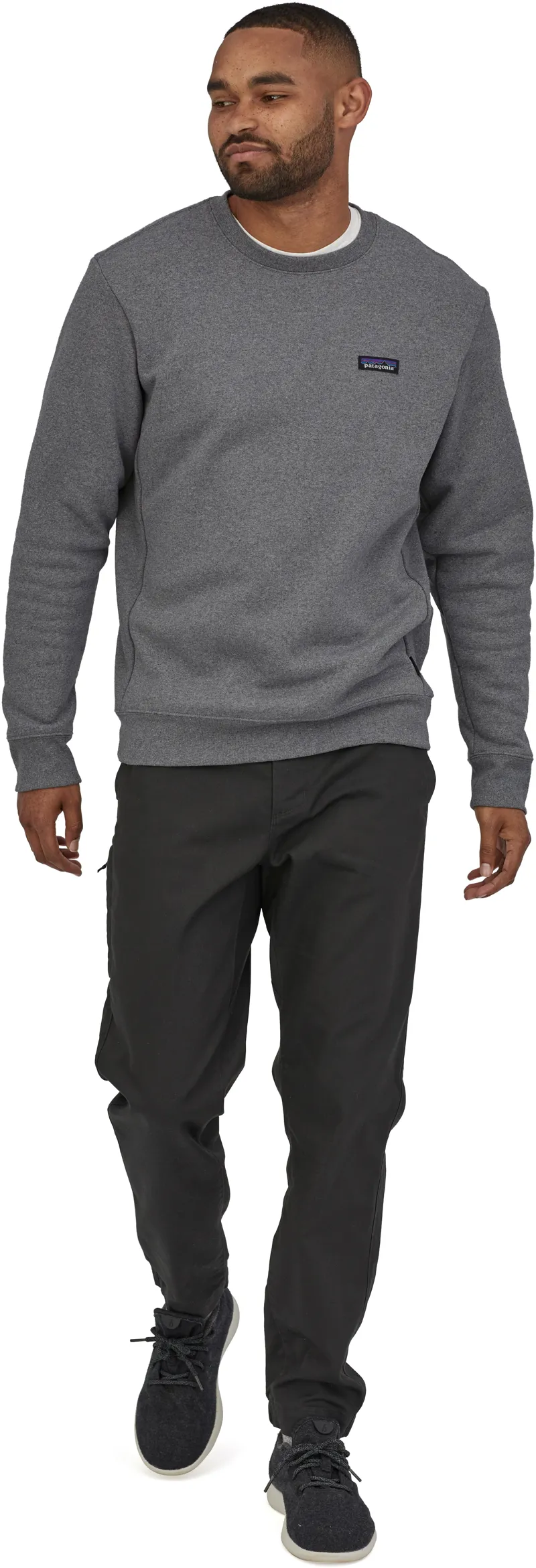 Patagonia Mens P-6 Label Uprisal Crew Sweatshirt - Gravel Heather-3