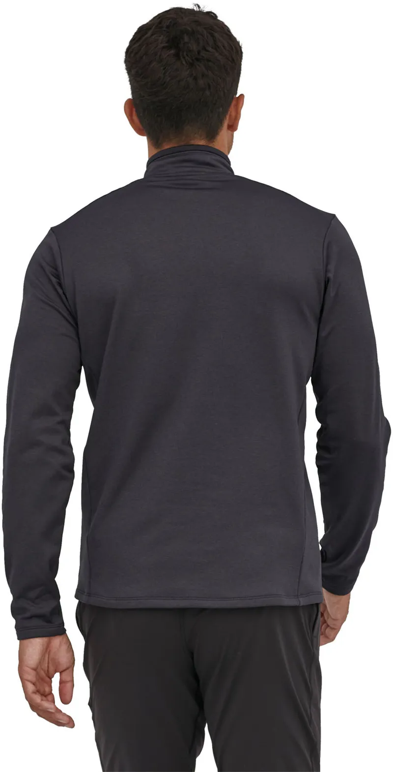 Patagonia Mens R1 Daily Zip Neck - Ink Black-Black X-Dye-2