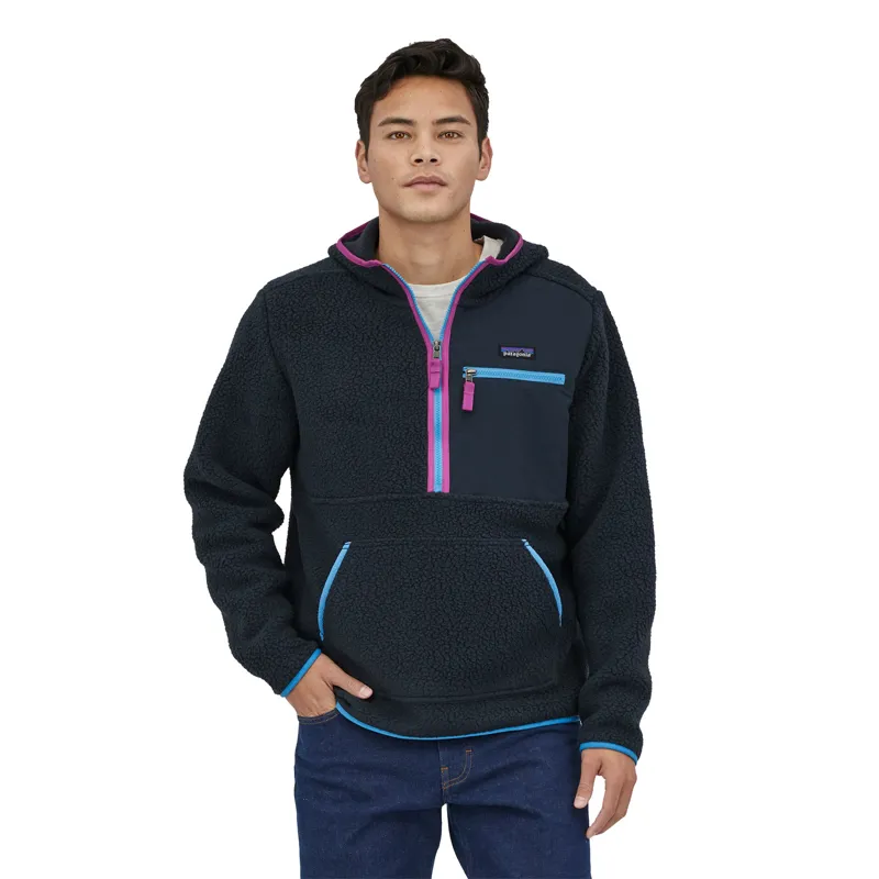 Patagonia Mens Retro Pile Pull Over Fleece - Pitch Blue-1