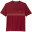 Patagonia Mens Cap Cool Daily Graphic Shirt - Line Logo Ridge Stripe - Wax Red X-Dye