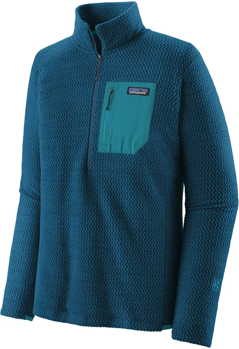 Patagonia Mens R1 Air Zip Neck - Lagom Blue