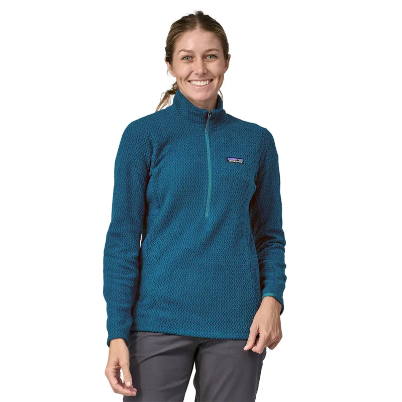 Patagonia Womens R1 Air Zip Neck Fleece - Lagom Blue-3
