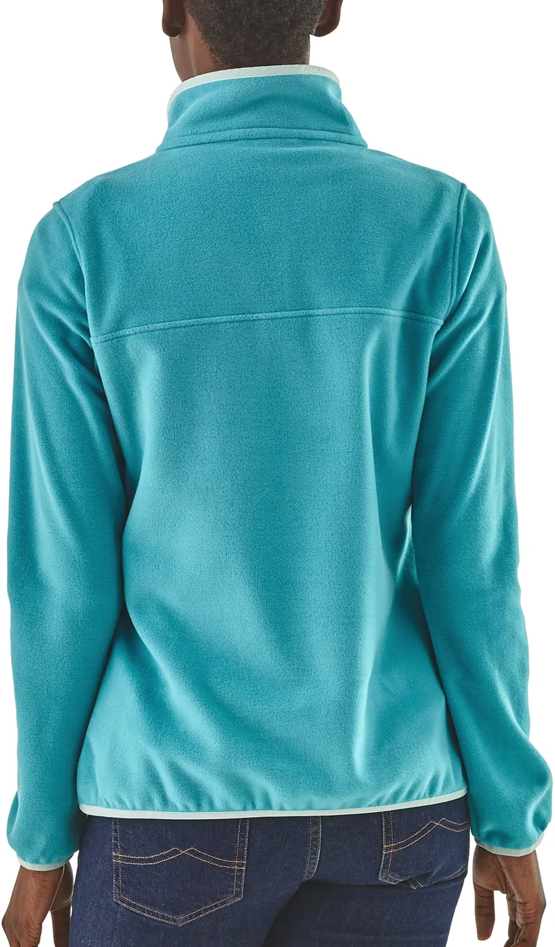 Patagonia Womens Micro D Snap-T Fleece Pullover - Drifter Grey-White Wash-3