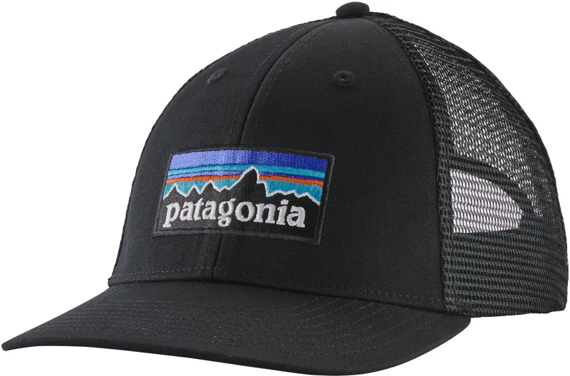 Patagonia P-6 Logo LoPro Trucker Hat - Black