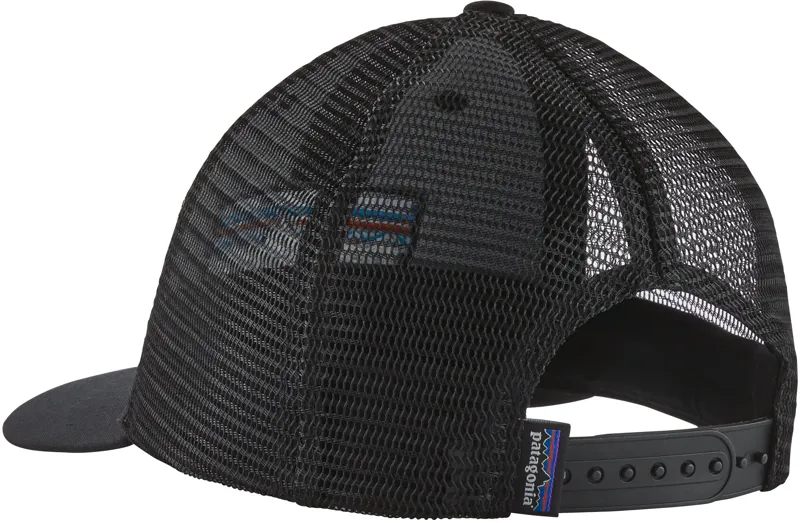 Patagonia P-6 Logo LoPro Trucker Hat - Black-1