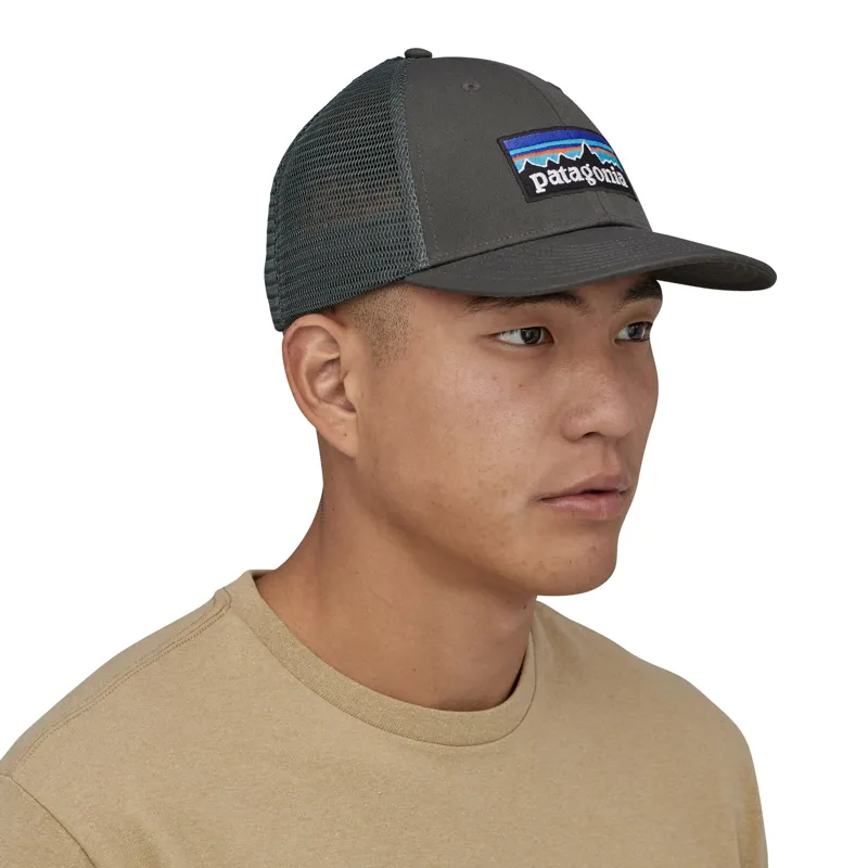 Patagonia P-6 Logo LoPro Trucker Hat - Forge Grey-3